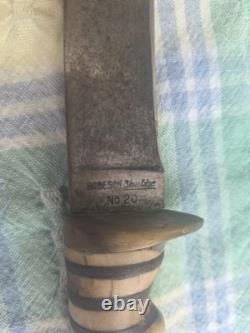 Vintage WW2 Robeson Shuredge No. 20 US NAVY fighting Knife