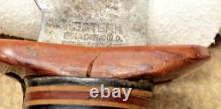 Vintage WWII WESTERN BOULDER Baby Shark Fixed-Blade Military Knife Bakelite
