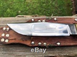 Vintage Wade & Butcher Pioneer Sheffield England 91/4 Hunting / Fighting Knife