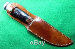 Vintage Wade and Butcher BooneHunting Fighting Knife with Sheath Sheffield, Eng