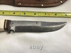 Vintage West Germany Spesco Solingen 85/5 Hunting Knife- Stag Handle With Sheath