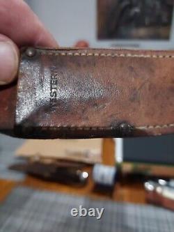 Vintage Western Boulder Co. Bird & Trout Knife with Leather Sheath