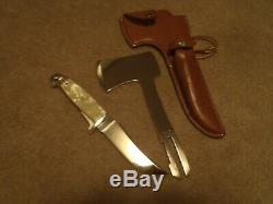 Vintage Western Boulder Colo. Knife Hatchet Combo