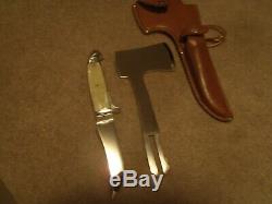 Vintage Western Boulder Colo. Knife Hatchet Combo