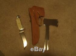 Vintage Western Boulder Colo. Knife Hatchet Combo