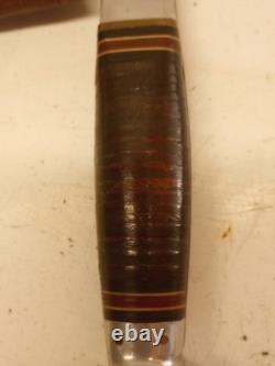 Vintage Western Boulder Colo. L66 Fixed Blade Knife & Hatchet Axe Combo withSheath