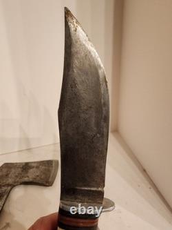 Vintage Western Boulder Fixed Blade Knife Hatchet Axe Combo 1967479