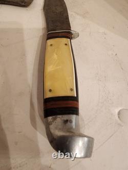 Vintage Western Boulder Fixed Blade Knife Hatchet Axe Combo 1967479