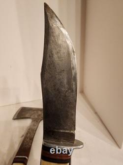 Vintage Western Boulder Fixed Blade Knife Hatchet Axe Combo 1967479