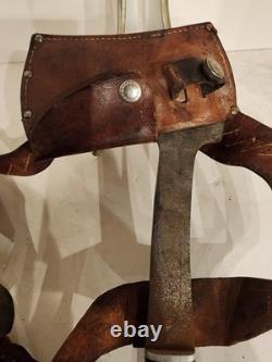 Vintage Western Boulder Fixed Blade Knife Hatchet Axe Combo 1967479