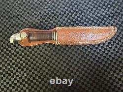 Vintage Western Boulder USA L58 Hunting Skinning Bowie Knife Antique