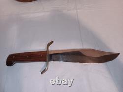 Vintage Western Bowie knife W49 Boulder Co, USA, With Sheath and Wall Plaque