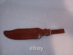 Vintage Western Bowie knife W49 Boulder Co, USA, With Sheath and Wall Plaque