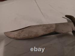 Vintage Western Bowie knife W49 Boulder Co, USA, With Sheath and Wall Plaque