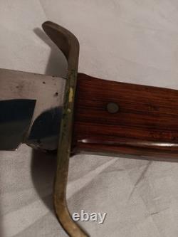 Vintage Western Bowie knife W49 Boulder Co, USA, With Sheath and Wall Plaque