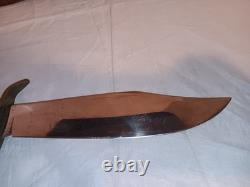 Vintage Western Bowie knife W49 Boulder Co, USA, With Sheath and Wall Plaque