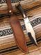 Vintage Western CSW49 W49 Crown Stag Bowie Survival Hunting V44 Knife WithSheath