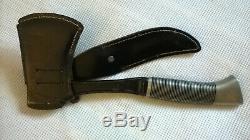 Vintage Western Cutlery Black Beauty Boulder Colo F39 Knife Hatchet Combo
