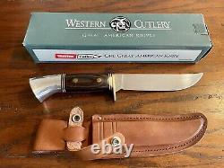 Vintage Western Cutlery Fixed Blade Sheath Knife W36