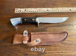 Vintage Western Cutlery Fixed Blade Sheath Knife W36