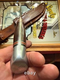 Vintage Western Fix-Blade 1983' W3-G Camp or Bowie stylewith original sheath