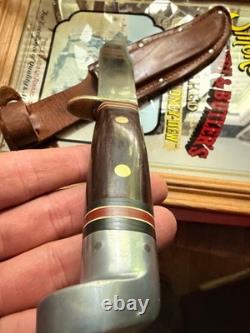 Vintage Western Fix-Blade 1983' W3-G Camp or Bowie stylewith original sheath