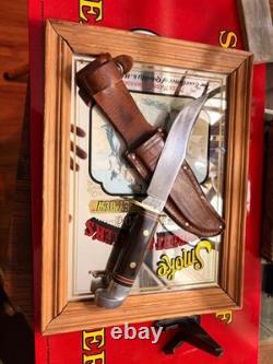 Vintage Western Fix-Blade 1983' W3-G Camp or Bowie stylewith original sheath