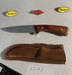 Vintage Western Knife W83 H Stamped With Sheath Great Handle and Blade Beautiful