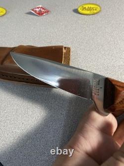 Vintage Western Knife W83 H Stamped With Sheath Great Handle and Blade Beautiful