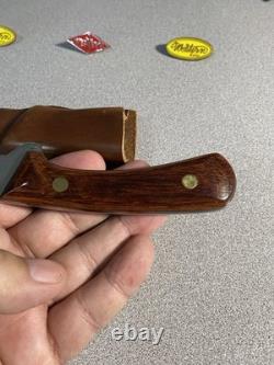 Vintage Western Knife W83 H Stamped With Sheath Great Handle and Blade Beautiful