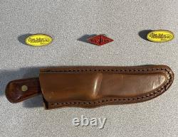 Vintage Western Knife W83 H Stamped With Sheath Great Handle and Blade Beautiful