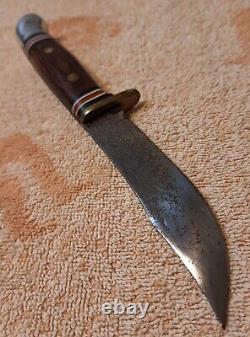 Vintage Western Knife and Hatchet Boulder Colorado U. S. A W10 W66 Leather Handle