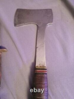 Vintage Western Knife/hatchet Combo Boulder Colorado