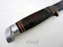 Vintage Western L-66 Hunting Outdoorsman Knife with Hatchet Sheath Boulder USA