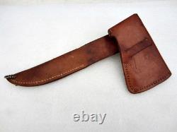 Vintage Western L-66 Hunting Outdoorsman Knife with Hatchet Sheath Boulder USA