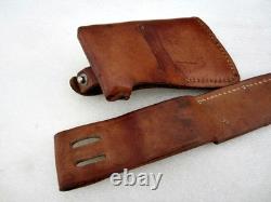 Vintage Western L-66 Hunting Outdoorsman Knife with Hatchet Sheath Boulder USA