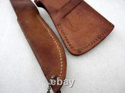 Vintage Western L-66 Hunting Outdoorsman Knife with Hatchet Sheath Boulder USA