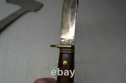 Vintage Western USA Combo Knife W66 E And Hatchet W10 F Set With Sheath