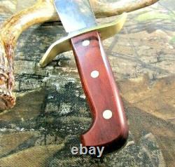 Vintage Western USA W-49 K Fixed Blade Knife With Dangler Sheath #P-96
