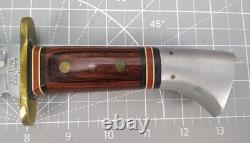 Vintage Western USA W46-8 D Knife With Sheath