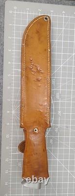 Vintage Western USA W46-8 D Knife With Sheath