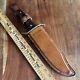 Vintage Western USA W49 Fixed Blade Survival Bowie Knife & Sheath