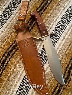 Vintage Western USA W49 K 1987 Bowie Hunting Survival V44 knife WithSheath/box