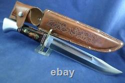 Vintage Western W46-8 D Large Bowie Knife with Sheath