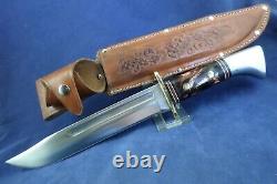 Vintage Western W46-8 D Large Bowie Knife with Sheath