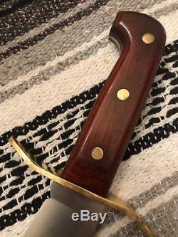 Vintage Western W49 Bowie Survival Hunting Fishing Camping V44 knife WithSheath