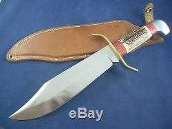 Vintage Western W49 I Large Bowie Knife with Sheath