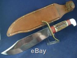 Vintage Western W49 I Large Bowie Knife with Sheath