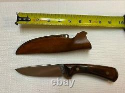 Vintage Western W84 F RARE Fixed Blade Hunting Knife with Sheath EXCELLENT