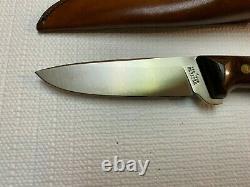 Vintage Western W84 F RARE Fixed Blade Hunting Knife with Sheath EXCELLENT